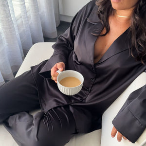 Oversized Satin Pyjama Set